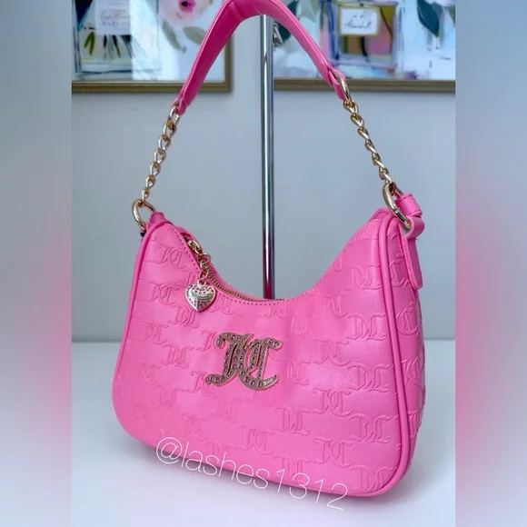 Juicy Couture Pink Handbag and Pouch Set - Picture 3 of 7